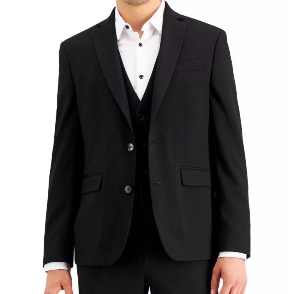 I.N.C. International Concepts Men's Slim-Fit Black Solid Suit Jacket